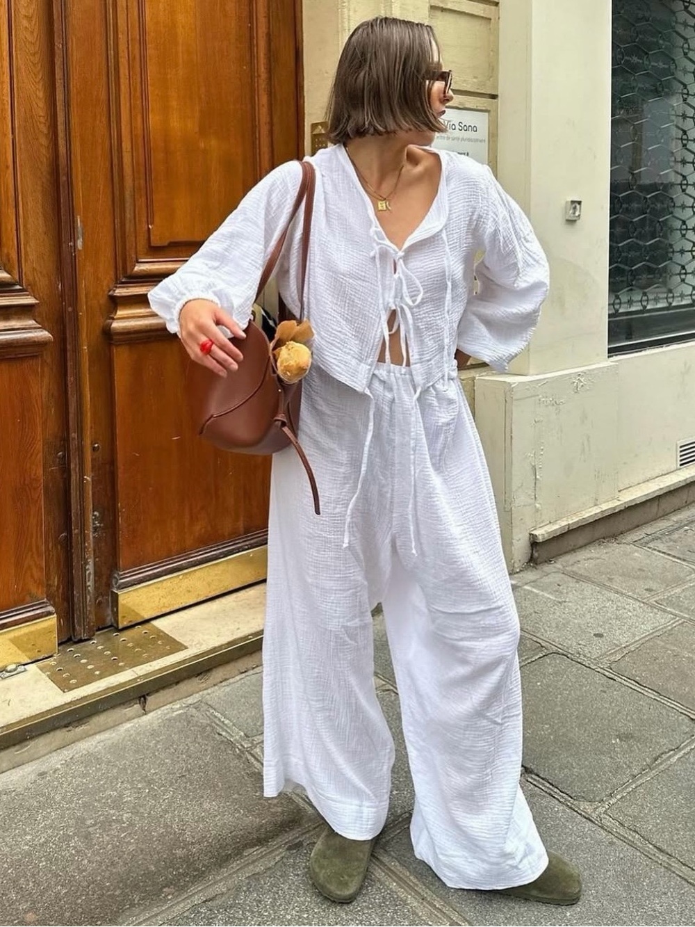 Bohème Goods Gauze Tie Top